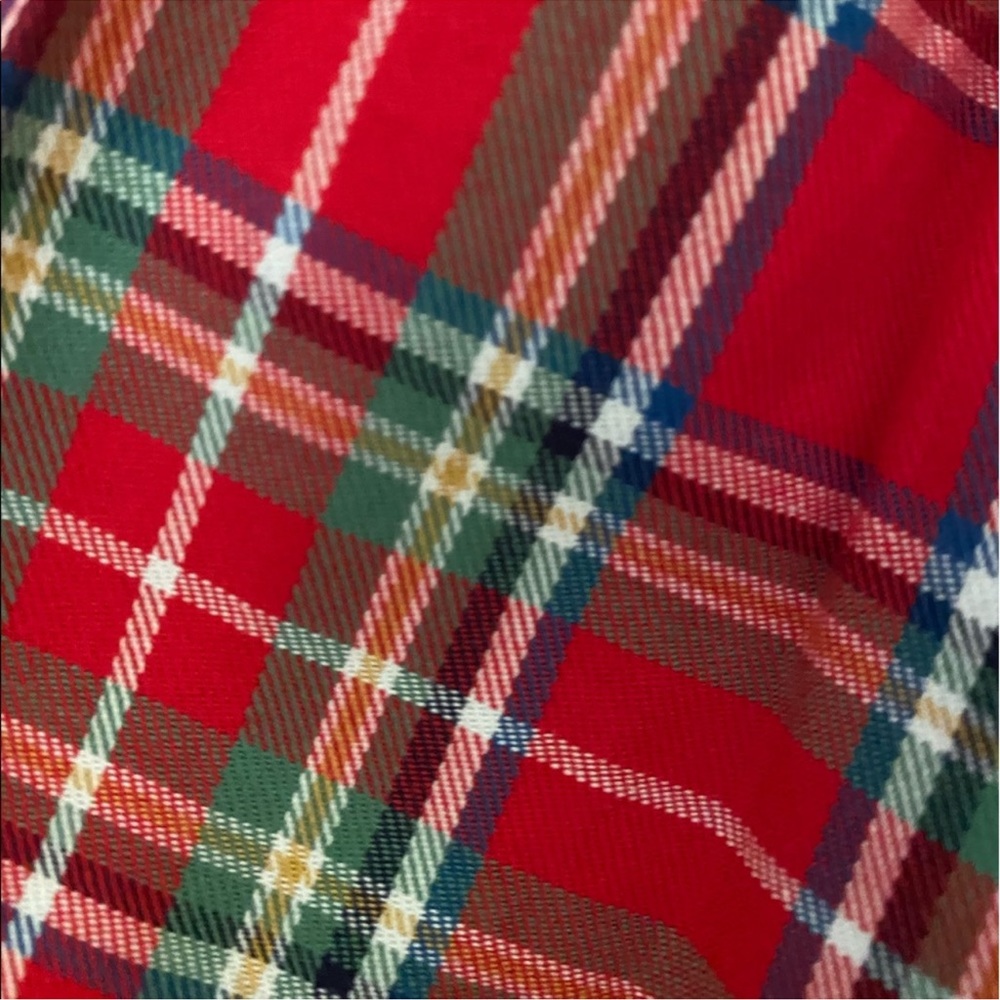 Hill House Red Plaid Tiered Midi Dress - Picture 11 of 13